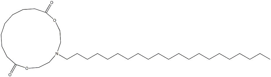 5-Henicosyl-5-aza-2,8-dioxacyclohexadecane-1,9-dione Struktur