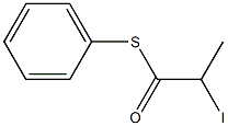 2-Iodopropanethioic acid S-phenyl ester Struktur