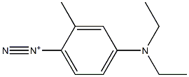 4-(Diethylamino)-2-methylbenzenediazonium Structure