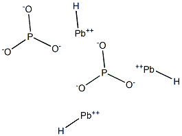 Phosphorous acid hydrogen lead(II) salt Struktur