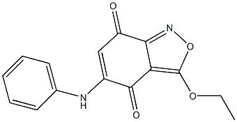 3-Ethoxy-5-(phenylamino)-2,1-benzisoxazole-4,7-dione Struktur