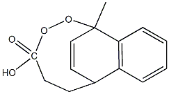 1,4-Dihydro-4-methyl-1,4-peroxynaphthalene-1-propionic acid Struktur