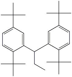 1,1-Bis(2,5-di-tert-butylphenyl)propane Struktur