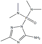 (5-Amino-3-methyl-1H-1,2,4-triazol-1-yl)bis(dimethylamino)phosphine oxide Struktur