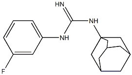 1-(1-Adamantyl)-3-(3-fluorophenyl)guanidine Struktur