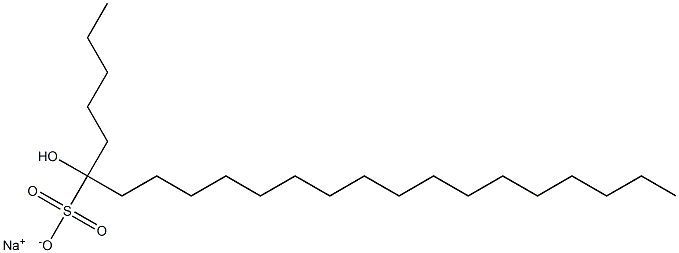 6-Hydroxytricosane-6-sulfonic acid sodium salt Struktur