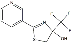 4-(Trifluoromethyl)-2-(3-pyridyl)-2-thiazolin-4-ol Struktur