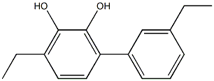 3-(3-Ethylphenyl)-6-ethylbenzene-1,2-diol Struktur