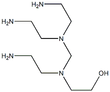 2-[N-(2-Aminoethyl)-N-[[bis(2-aminoethyl)amino]methyl]amino]ethanol Struktur