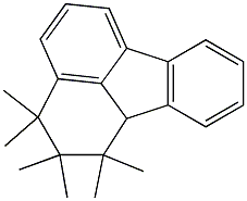 1,1,2,2,3,3-Hexamethyl-1,2,3,10b-tetrahydrofluoranthene Struktur