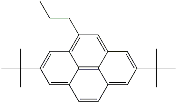 2,7-Di(1,1-dimethylethyl)-4-propylpyrene Struktur