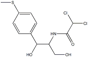 2-(Dichloroacetylamino)-1-[p-(methylthio)phenyl]-1,3-propanediol Struktur