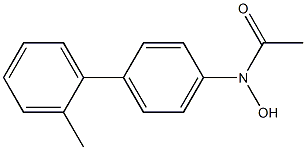 N-(2'-Methyl-4-biphenylyl)acetohydroxamic acid Struktur