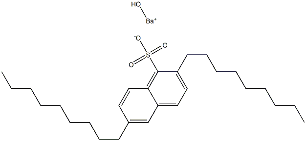 2,6-Dinonyl-1-naphthalenesulfonic acid hydroxybarium salt Struktur