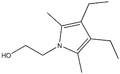 3,4-Diethyl-2,5-dimethyl-1H-pyrrole-1-ethanol Structure