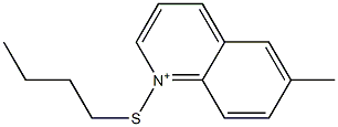 6-Methyl-1-butylthioquinolinium Struktur