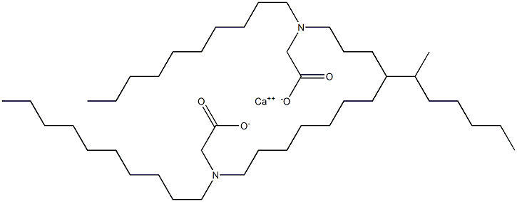 Bis(N,N-didecylaminoacetic acid)calcium salt Struktur