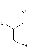 2-Chloro-3-hydroxy-N,N,N-trimethyl-1-propanaminium Struktur