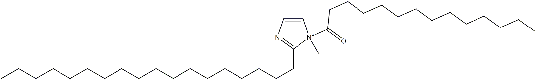 1-Methyl-2-octadecyl-1-tetradecanoyl-1H-imidazol-1-ium Struktur