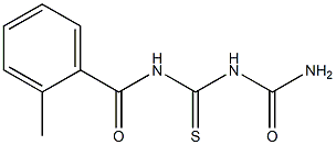 1-(2-Methylbenzoyl)thiobiuret Struktur