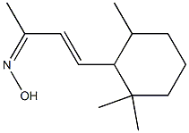 4-(2,6,6-Trimethylcyclohexan-1-yl)-3-buten-2-one oxime Struktur