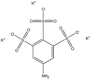 5-Amino-1,2,3-benzenetrisulfonic acid tripotassium salt Struktur