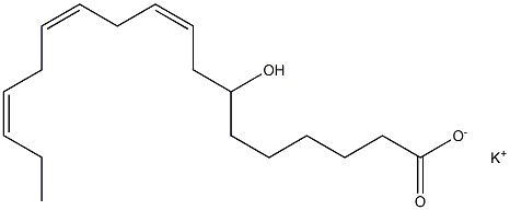 7-Hydroxylinoleic acid potassium salt Struktur