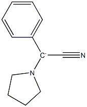 Phenyl(1-pyrrolidinyl)cyanomethanide Struktur