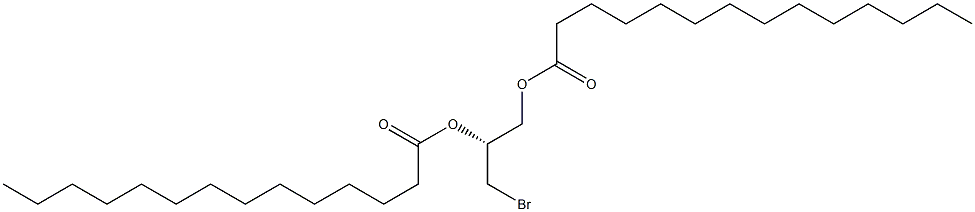 [R,(+)]-3-Bromo-1,2-propanediol dimyristate Struktur