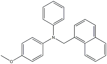 1-[[(4-Methoxyphenyl)phenylamino]methyl]naphthalene Struktur