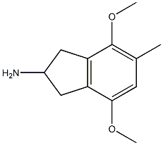 4,7-Dimethoxy-5-methylindan-2-amine Struktur