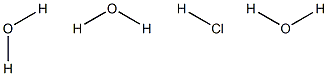 Hydrogen chloride trihydrate Struktur