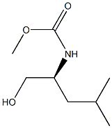 (-)-[(S)-1-Hydroxymethyl-3-methylbutyl]carbamic acid methyl ester Struktur