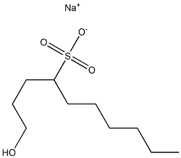 1-Hydroxydecane-4-sulfonic acid sodium salt Struktur