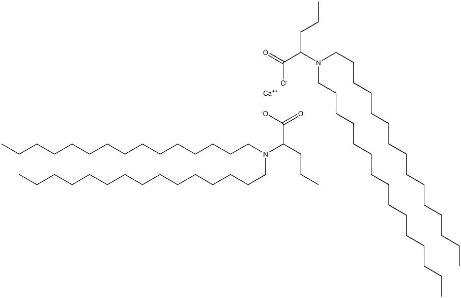 Bis[2-(dipentadecylamino)valeric acid]calcium salt Struktur