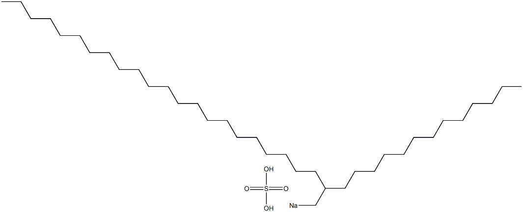 Sulfuric acid 2-tridecyltetracosyl=sodium salt Struktur