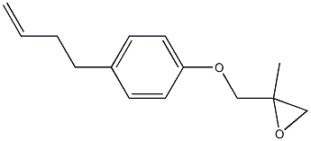 4-(3-Butenyl)phenyl 2-methylglycidyl ether Struktur