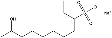 10-Hydroxyundecane-3-sulfonic acid sodium salt Struktur