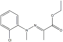 2-[2-(2-Chlorophenyl)-2-methylhydrazono]propanoic acid ethyl ester Struktur