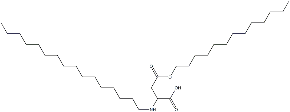 2-Hexadecylamino-3-(tridecyloxycarbonyl)propionic acid Struktur