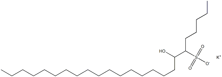 7-Hydroxytetracosane-6-sulfonic acid potassium salt Struktur