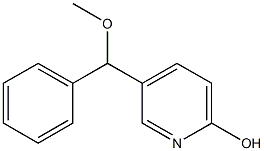 6-Hydroxy-3-[methoxy(phenyl)methyl]pyridine Struktur