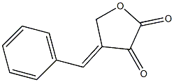 4-(Benzylidene)-4,5-dihydro-2,3-furandione Struktur