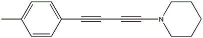 1-Piperidino-4-(4-methylphenyl)-1,3-butadiyne Struktur