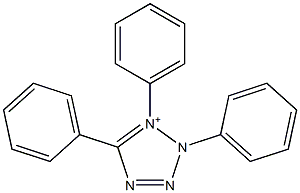 1,2,5-Triphenyl-2H-tetrazol-1-ium Struktur