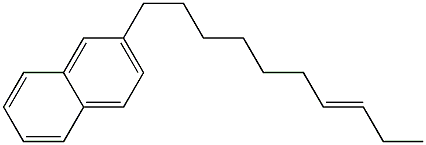 2-(7-Decenyl)naphthalene Struktur