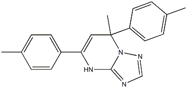 4,7-Dihydro-7-methyl-5,7-bis(4-methylphenyl)[1,2,4]triazolo[1,5-a]pyrimidine Struktur