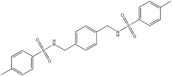 N,N'-[1,4-Phenylenebis(methylene)]bis(4-methylbenzenesulfonamide) Struktur