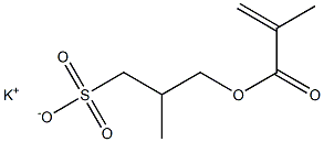 3-(Methacryloyloxy)-2-methyl-1-propanesulfonic acid potassium salt Struktur