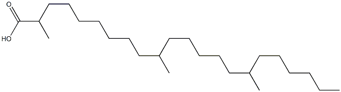 2,10,16-Trimethyldocosanoic acid Struktur